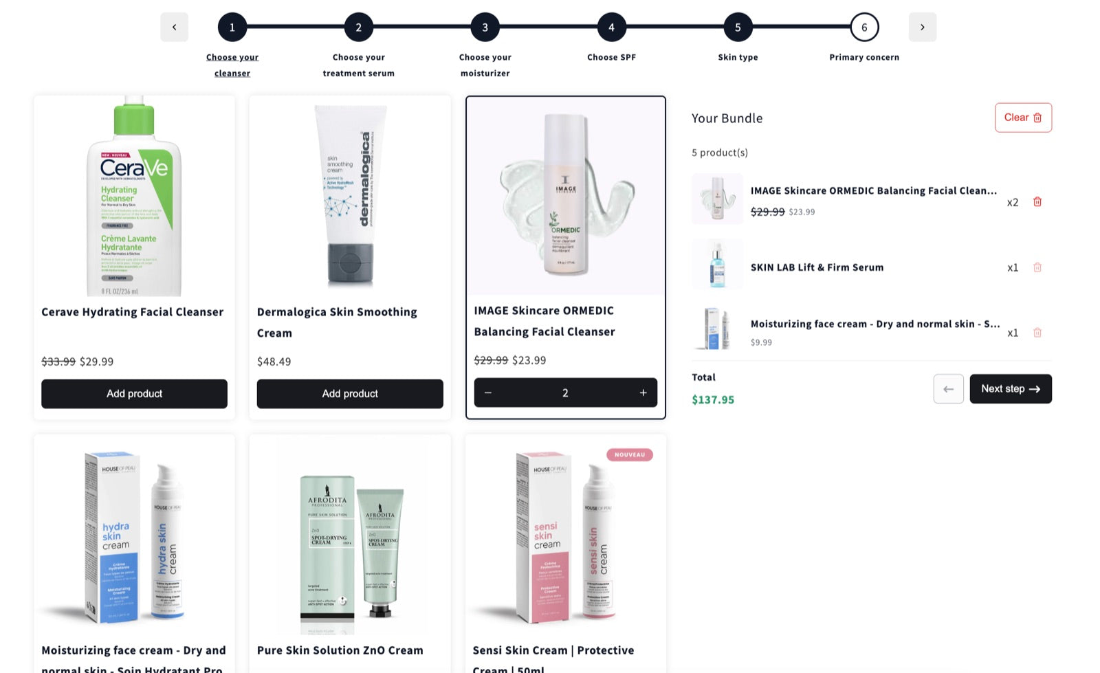 Build your skincare routine