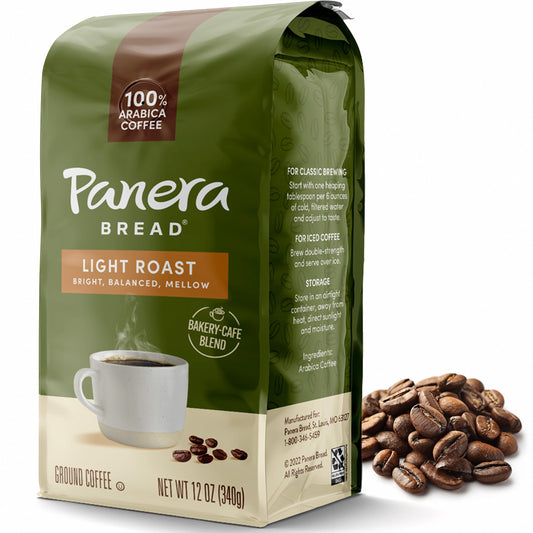 Panera Light Roast Ground Coffee, 100% Arabica